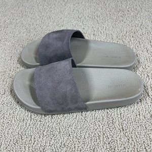 Vince Gray Slide Sandals